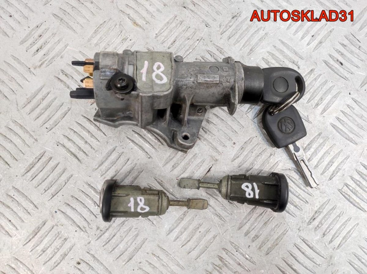 Комплект замок зажигания и личинки с ключом VW Golf 4 4B0905851C - АвтоСклад31.рф - авторазборка контрактные б/у запчасти в г. Белгород
