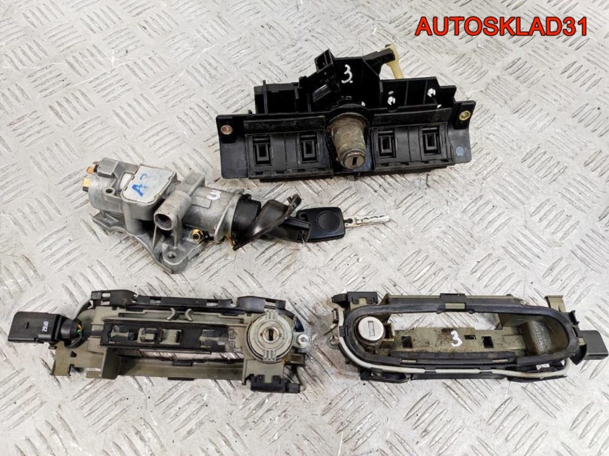 Комплект замок зажигания и личинки с ключом Audi A3 8L 4B0905851B - АвтоСклад31.рф - авторазборка контрактные б/у запчасти в г. Белгород