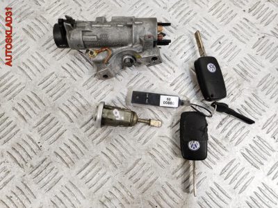 Комплект замок зажигания и личинка с ключом Volkswagen Passat B5 4B0905851C - АвтоСклад31.рф - авторазборка контрактные б/у запчасти в г. Белгород