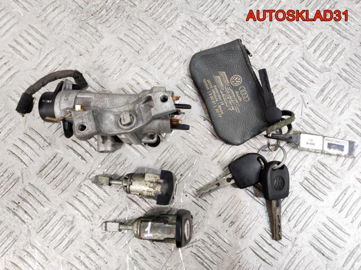 Комплект замок зажигания и личинки с ключом VW Passat B5 4B0905851B - АвтоСклад31.рф - авторазборка контрактные б/у запчасти в г. Белгород