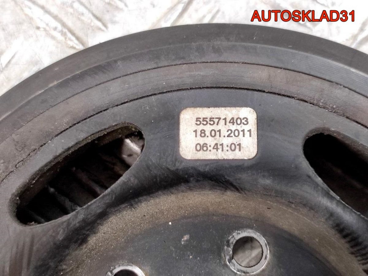 Шкив коленвала Opel Astra J 1,4 A14NET 55571403 - АвтоСклад31.рф - авторазборка контрактные б/у запчасти в г. Белгород