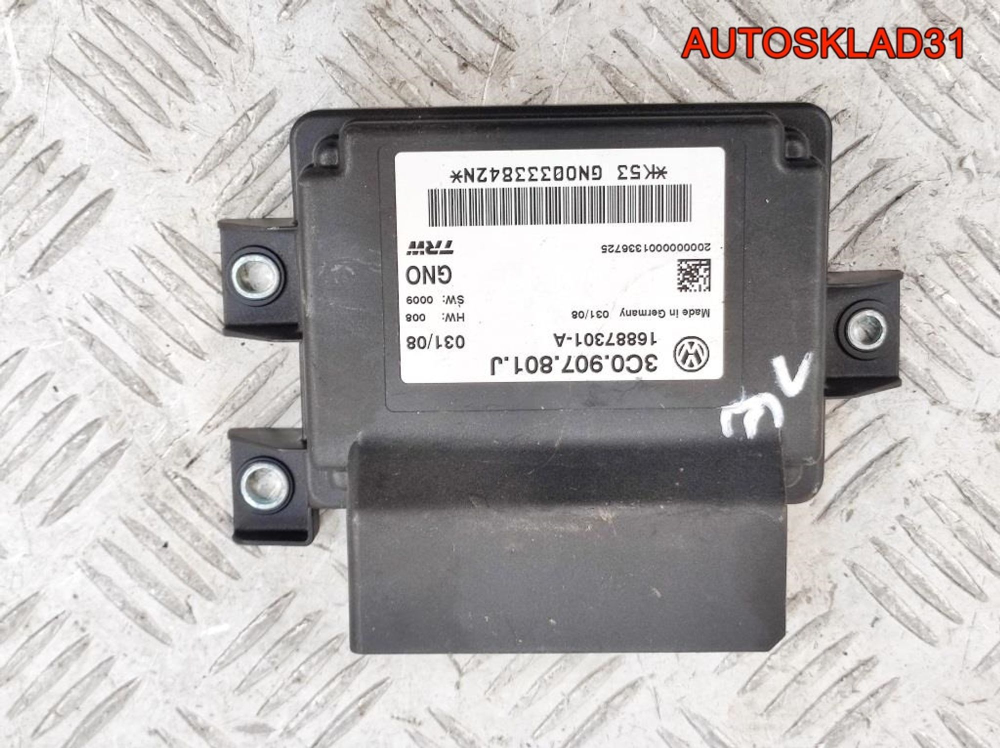 Блок управления парковочным тормозом VW Passat B6 3C0907801J - АвтоСклад31.рф - авторазборка контрактные б/у запчасти в г. Белгород Блок управления парковочным тормозом VW Passat B6 3C0907801J - АвтоСклад31.рф - авторазборка контрактные б/у запчасти в г. Белгород