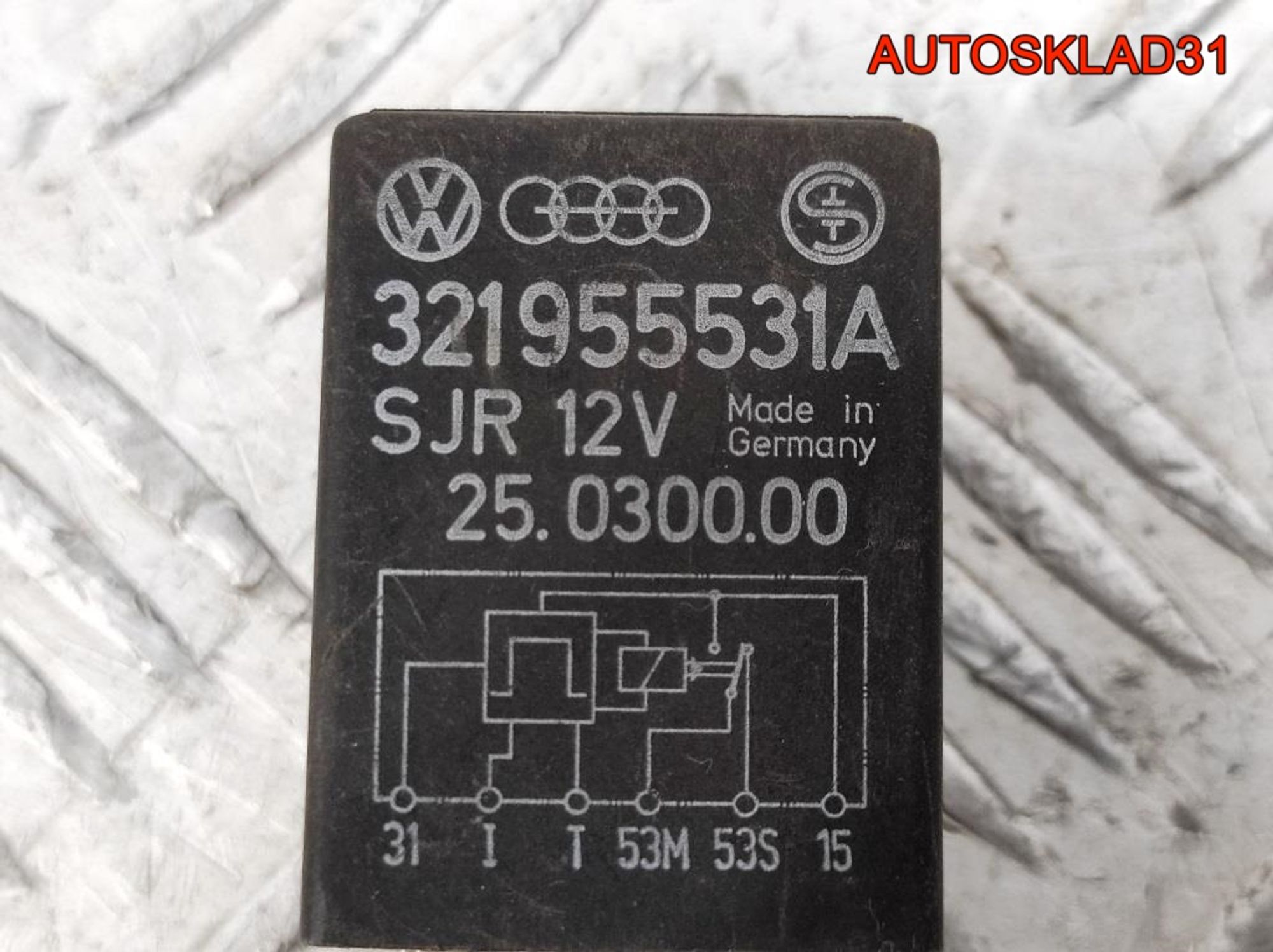 Реле стеклоочистителей VW Golf 3 321955531A - АвтоСклад31.рф - авторазборка контрактные б/у запчасти в г. Белгород Реле стеклоочистителей VW Golf 3 321955531A - АвтоСклад31.рф - авторазборка контрактные б/у запчасти в г. Белгород