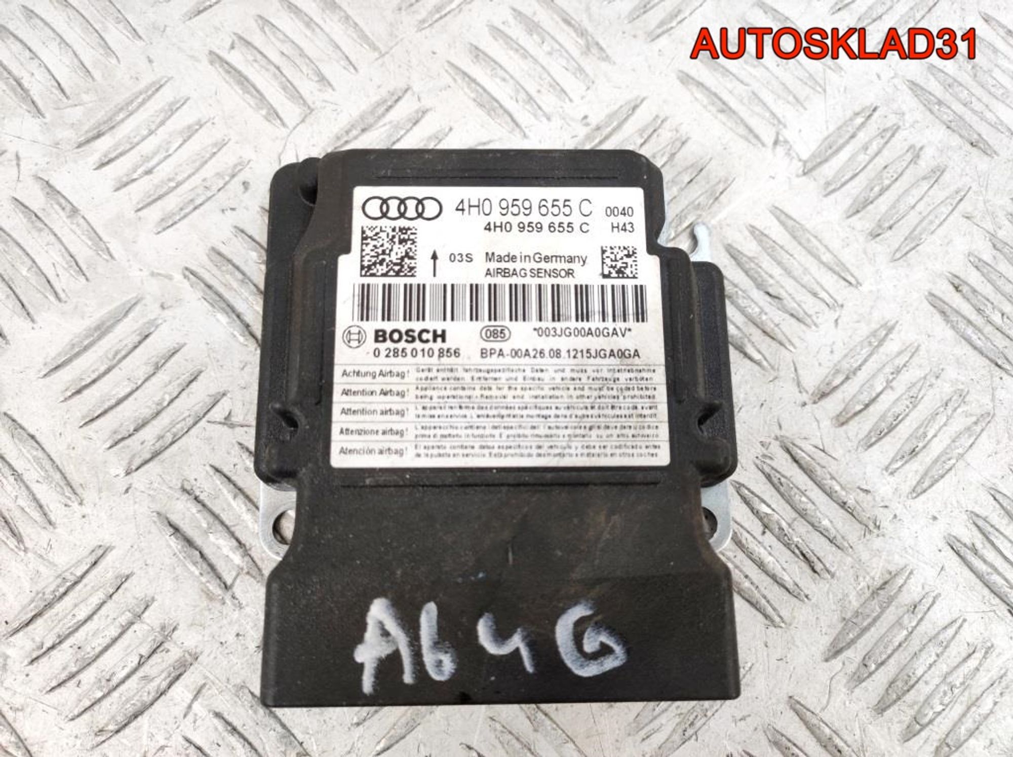 Блок управления AIR BAG Audi A6 C7 4G 4H0959655C - АвтоСклад31.рф - авторазборка контрактные б/у запчасти в г. Белгород Блок управления AIR BAG Audi A6 C7 4G 4H0959655C - АвтоСклад31.рф - авторазборка контрактные б/у запчасти в г. Белгород