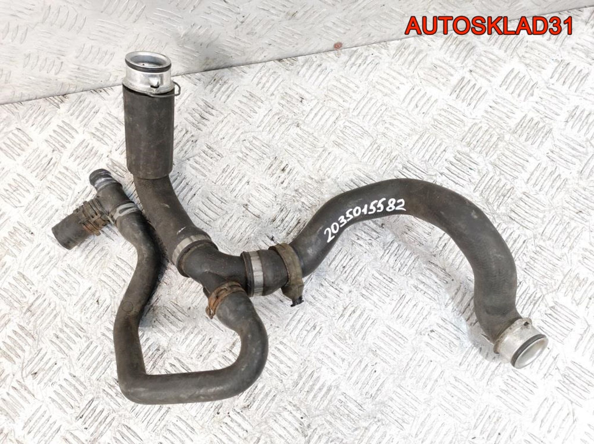 Патрубок радиатора Mercedes W203 1,8 Компрессор A2035015582 - АвтоСклад31.рф - авторазборка контрактные б/у запчасти в г. Белгород Патрубок радиатора Mercedes W203 1,8 Компрессор A2035015582 - АвтоСклад31.рф - авторазборка контрактные б/у запчасти в г. Белгород