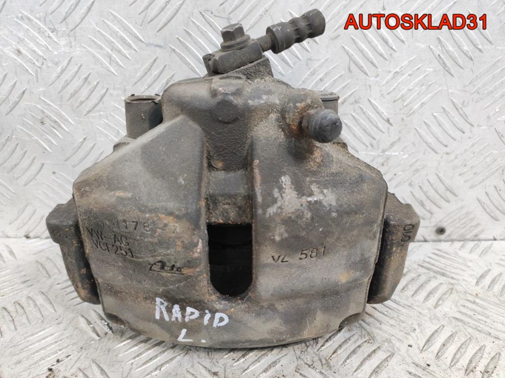 Суппорт тормозной передний левый Skoda Rapid 1K0615123E - АвтоСклад31.рф - авторазборка контрактные б/у запчасти в г. Белгород Суппорт тормозной передний левый Skoda Rapid 1K0615123E - АвтоСклад31.рф - авторазборка контрактные б/у запчасти в г. Белгород