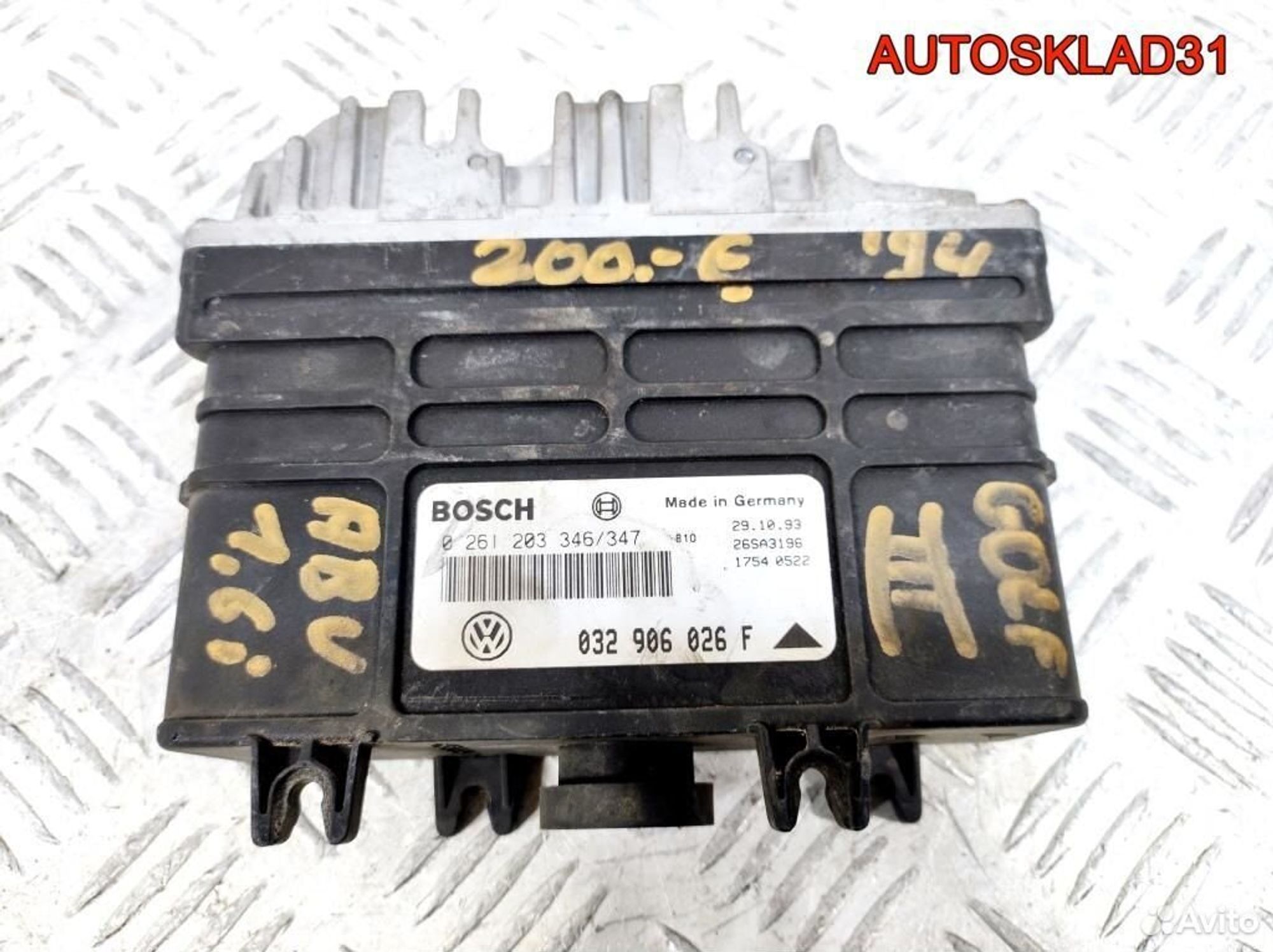 Блок эбу Volkswagen Golf 3 1.6 ABU 032906026F - АвтоСклад31.рф - авторазборка контрактные б/у запчасти в г. Белгород Блок эбу Volkswagen Golf 3 1.6 ABU 032906026F - АвтоСклад31.рф - авторазборка контрактные б/у запчасти в г. Белгород