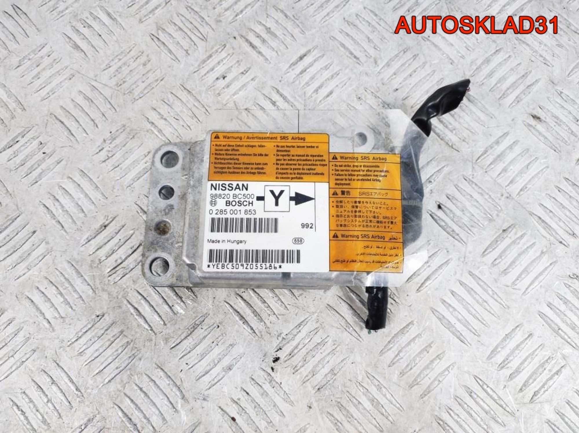 Блок управления AIR BAG Nissan Micra 98820BC500 - АвтоСклад31.рф - авторазборка контрактные б/у запчасти в г. Белгород Блок управления AIR BAG Nissan Micra 98820BC500 - АвтоСклад31.рф - авторазборка контрактные б/у запчасти в г. Белгород