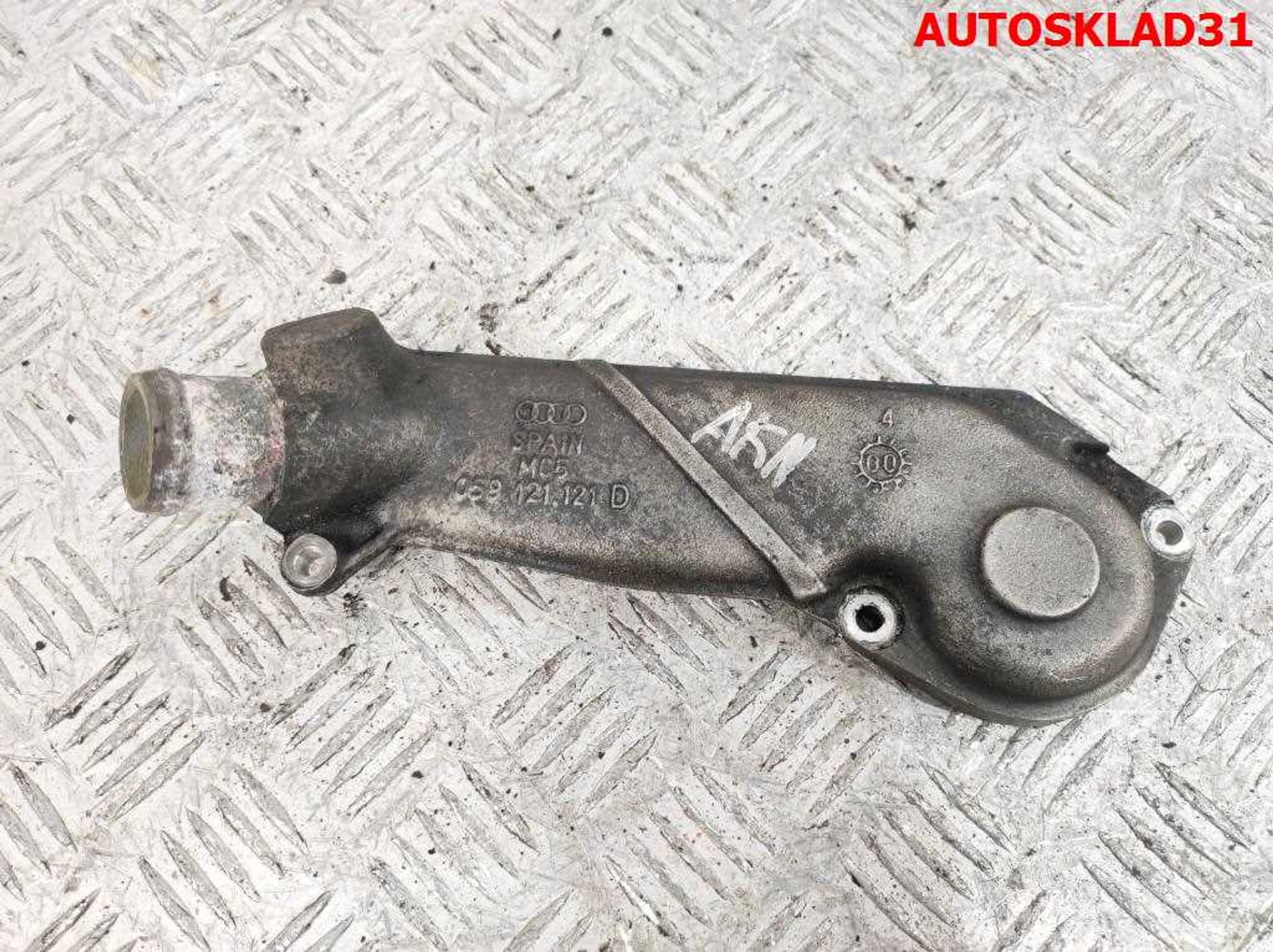 Корпус термостата Audi A6 C5 2,5 AKN 059121121D - АвтоСклад31.рф - авторазборка контрактные б/у запчасти в г. Белгород Корпус термостата Audi A6 C5 2,5 AKN 059121121D - АвтоСклад31.рф - авторазборка контрактные б/у запчасти в г. Белгород