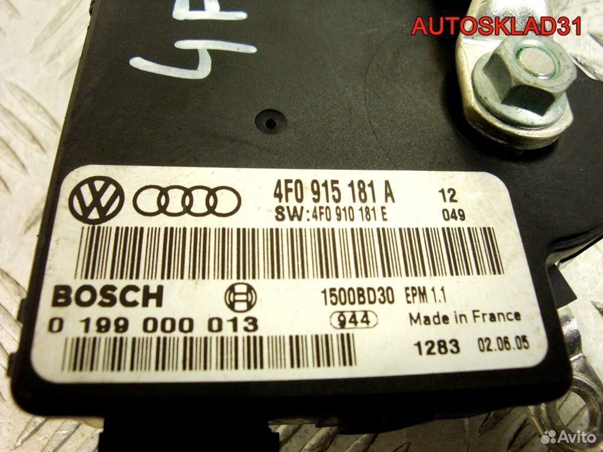 Блок контороля АКБ Audi A6 C6 4F0915181A - АвтоСклад31.рф - авторазборка контрактные б/у запчасти в г. Белгород Блок контороля АКБ Audi A6 C6 4F0915181A - АвтоСклад31.рф - авторазборка контрактные б/у запчасти в г. Белгород