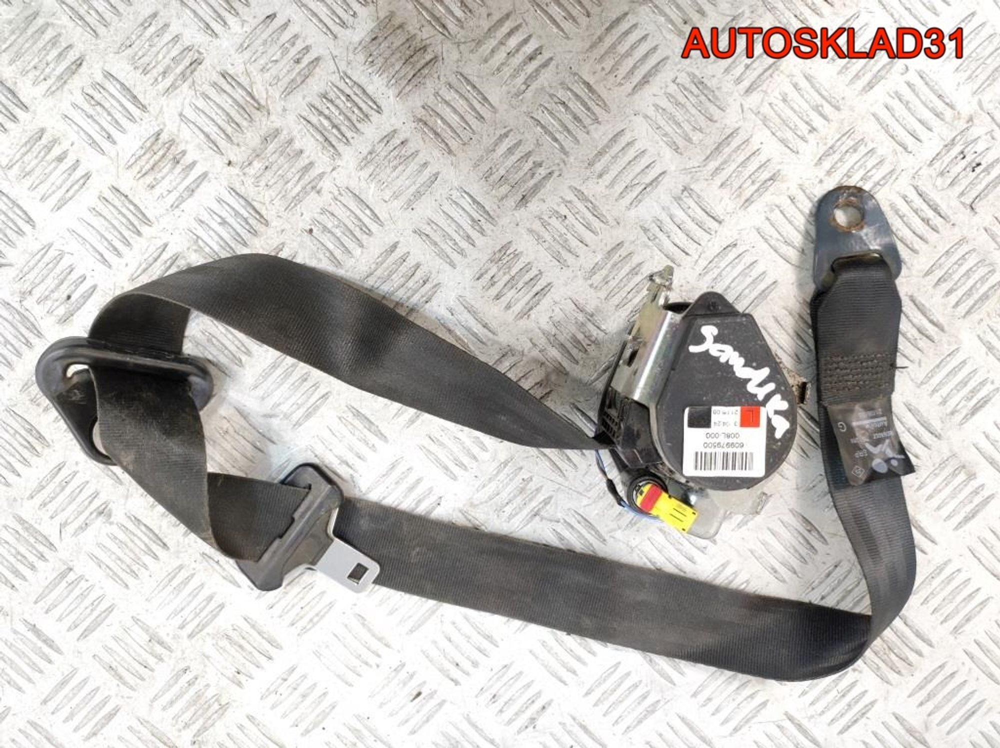 Ремень безопасности Renault Sandero 8200751266 - АвтоСклад31.рф - авторазборка контрактные б/у запчасти в г. Белгород Ремень безопасности Renault Sandero 8200751266 - АвтоСклад31.рф - авторазборка контрактные б/у запчасти в г. Белгород