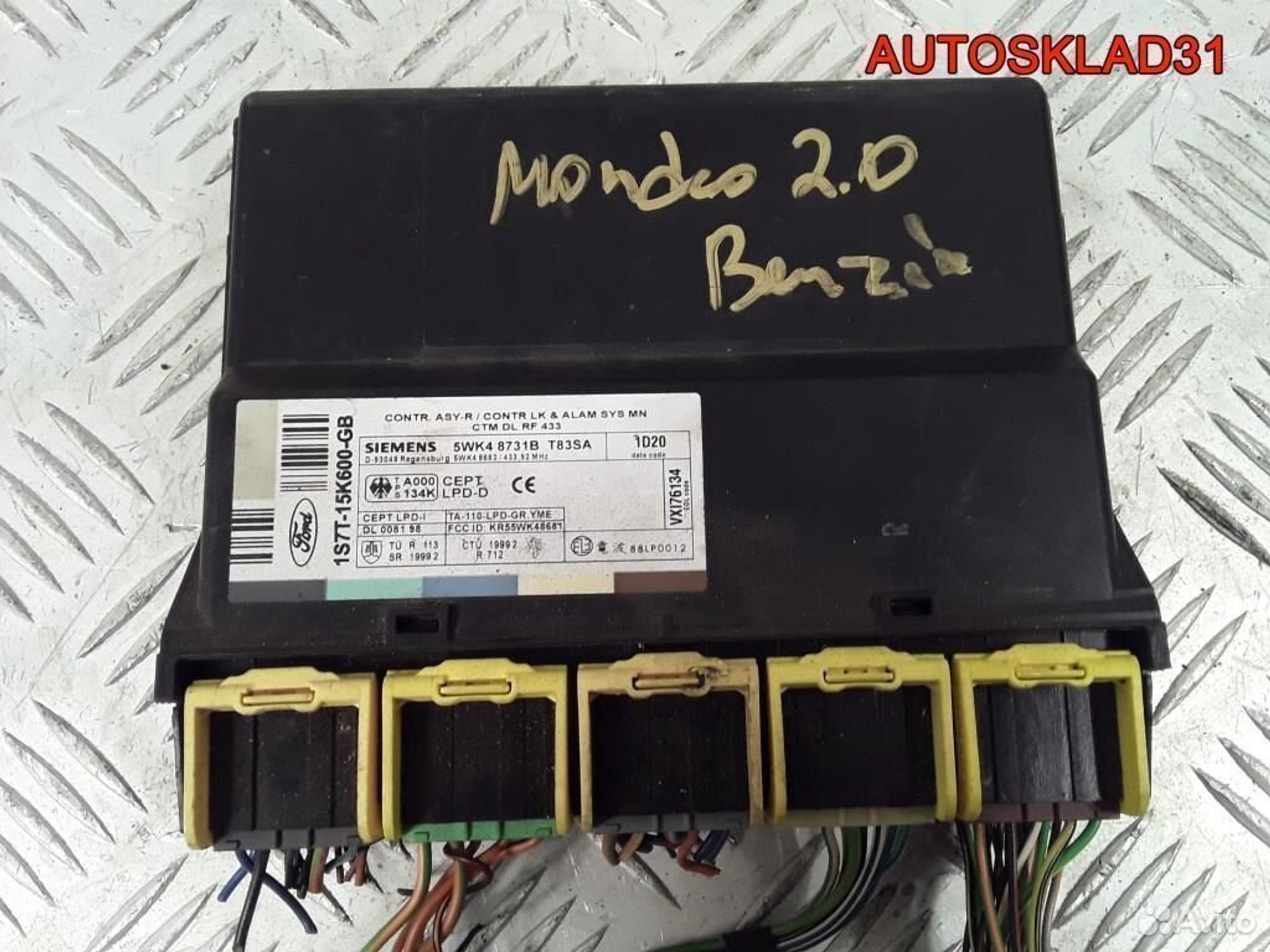 Блок комфорта Ford Mondeo 3 1s7t15k600gb - АвтоСклад31.рф - авторазборка контрактные б/у запчасти в г. Белгород Блок комфорта Ford Mondeo 3 1s7t15k600gb - АвтоСклад31.рф - авторазборка контрактные б/у запчасти в г. Белгород