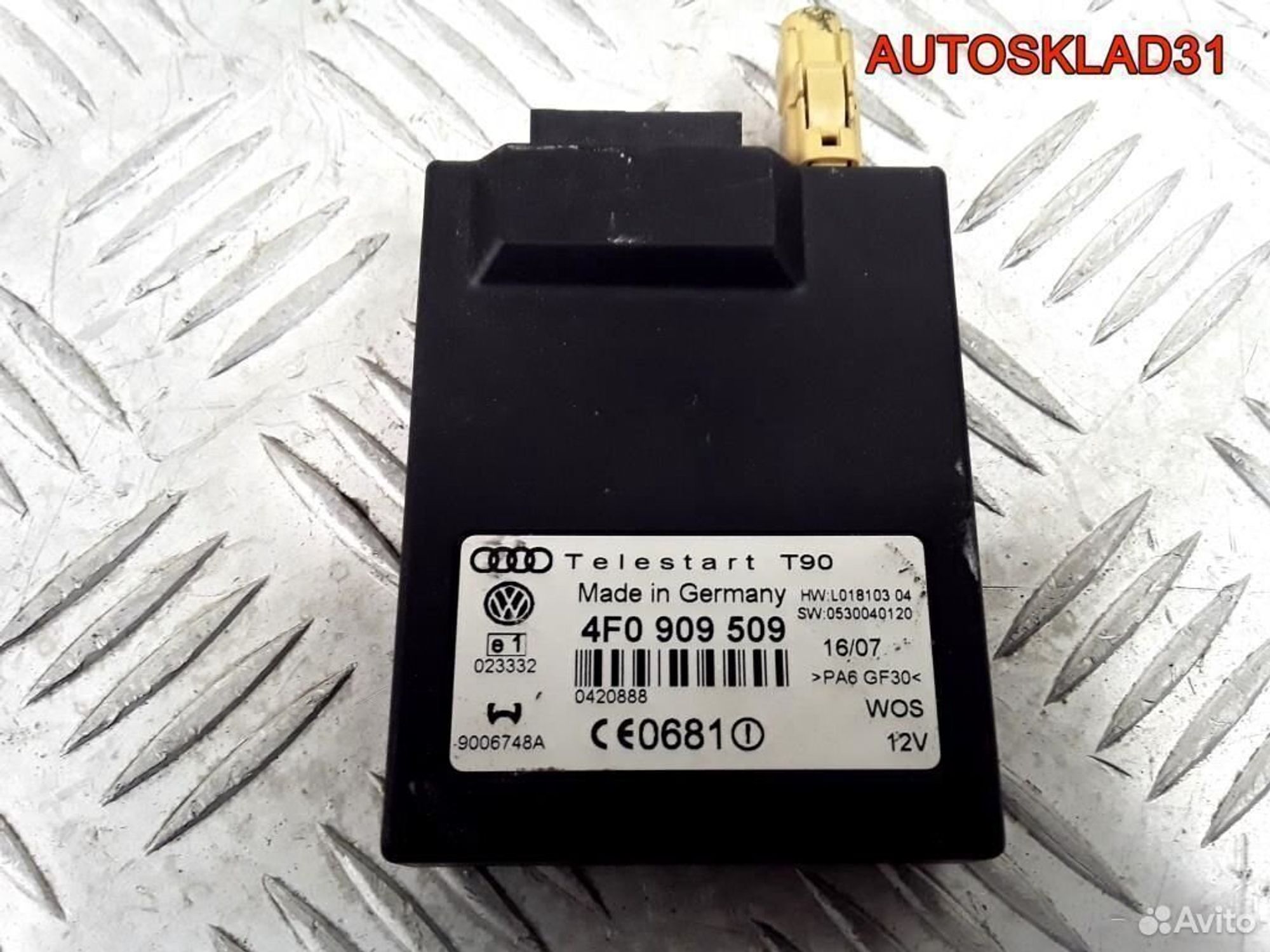 Блок электронный Volkswagen Touareg 4F0909509 - АвтоСклад31.рф - авторазборка контрактные б/у запчасти в г. Белгород Блок электронный Volkswagen Touareg 4F0909509 - АвтоСклад31.рф - авторазборка контрактные б/у запчасти в г. Белгород
