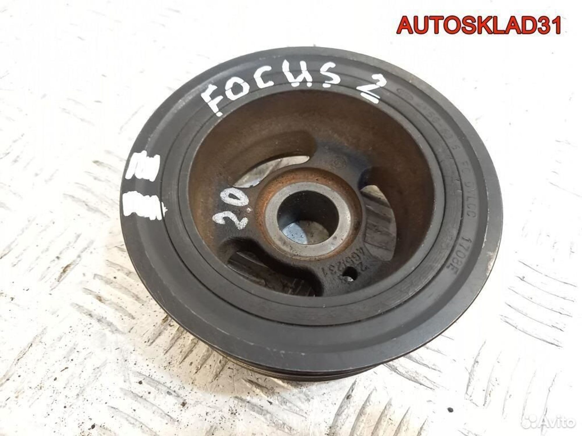 Шкив коленвала Ford Focus 2 2.0 aoda 4m5g6316fc - АвтоСклад31.рф - авторазборка контрактные б/у запчасти в г. Белгород Шкив коленвала Ford Focus 2 2.0 aoda 4m5g6316fc - АвтоСклад31.рф - авторазборка контрактные б/у запчасти в г. Белгород