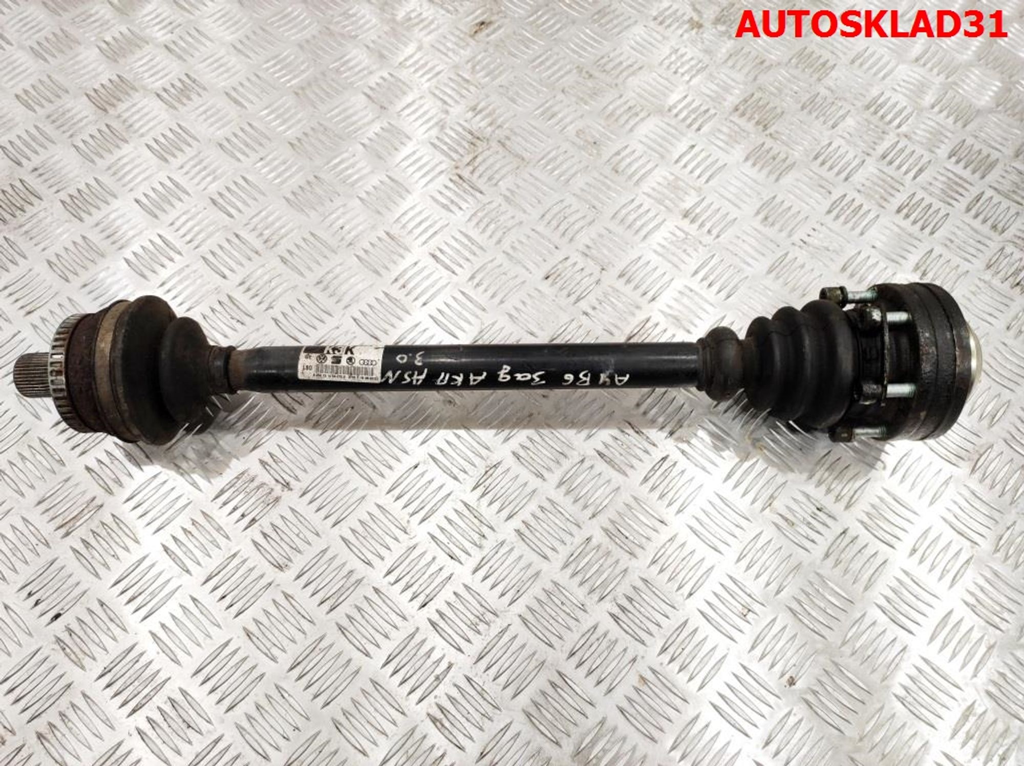 Полуось задняя Audi A4 B6 3,0 ASN Бензин АКПП 4WD 8E0501203K - АвтоСклад31.рф - авторазборка контрактные б/у запчасти в г. Белгород Полуось задняя Audi A4 B6 3,0 ASN Бензин АКПП 4WD 8E0501203K - АвтоСклад31.рф - авторазборка контрактные б/у запчасти в г. Белгород