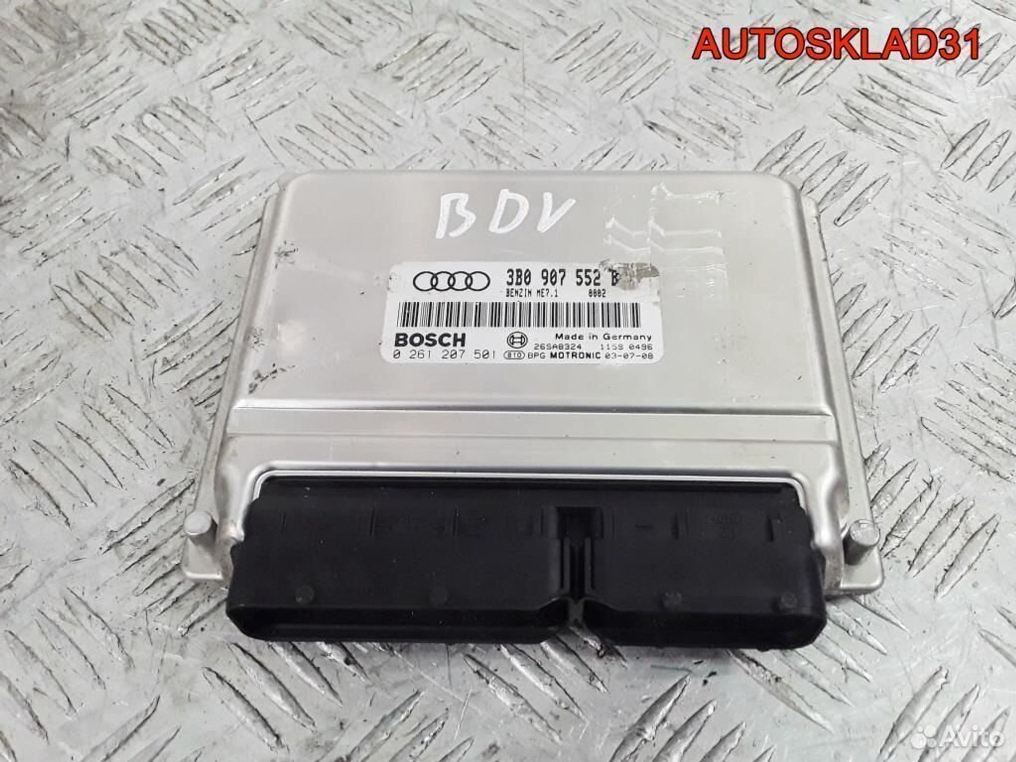 Блок эбу Audi A6 C5 2.4 V6 BDV 3B0907552BK - АвтоСклад31.рф - авторазборка контрактные б/у запчасти в г. Белгород Блок эбу Audi A6 C5 2.4 V6 BDV 3B0907552BK - АвтоСклад31.рф - авторазборка контрактные б/у запчасти в г. Белгород