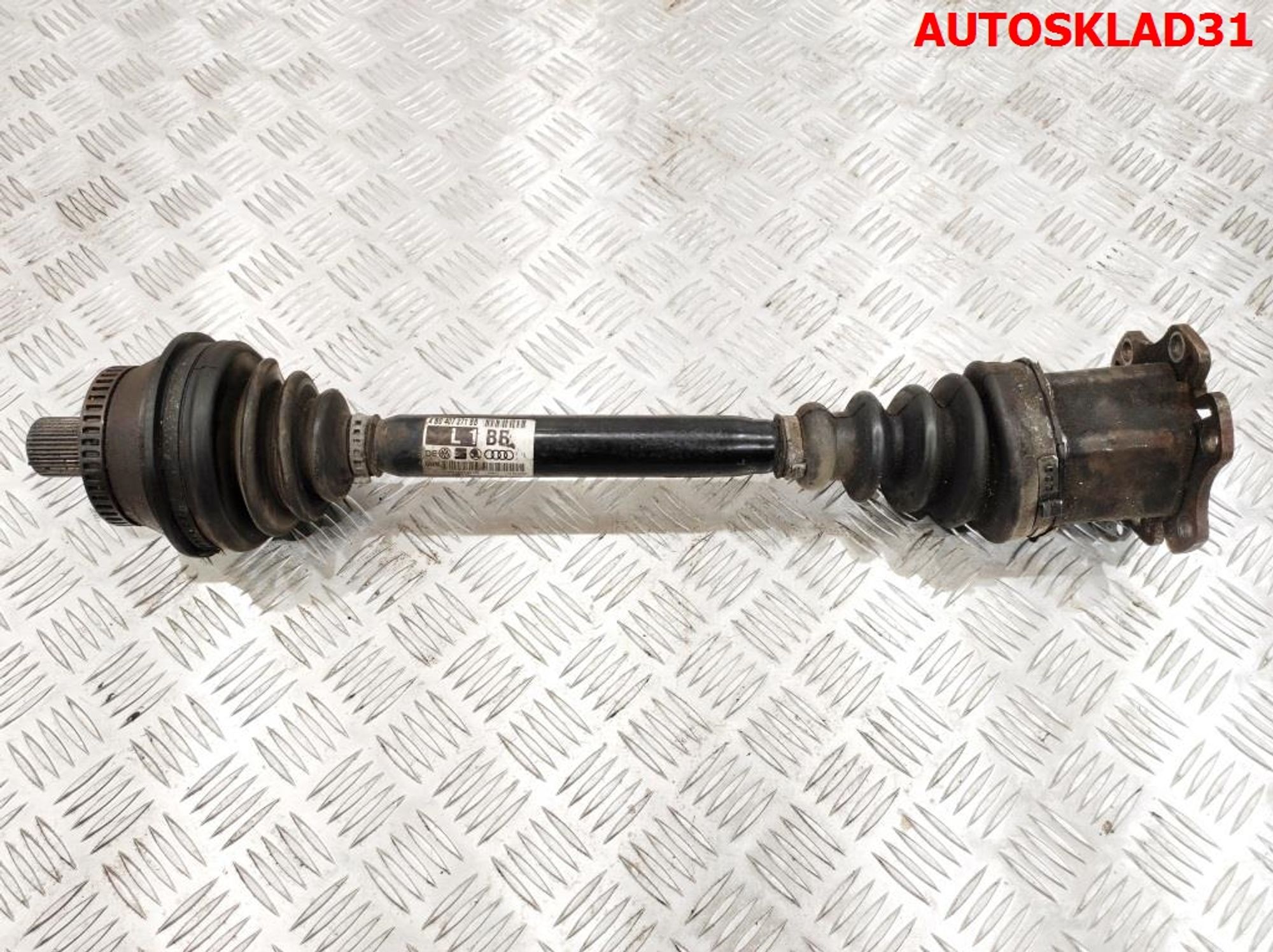 Полуось передняя левая Audi A6 C5 2,5 BFC Дизель АКПП 4B0407271BB - АвтоСклад31.рф - авторазборка контрактные б/у запчасти в г. Белгород Полуось передняя левая Audi A6 C5 2,5 BFC Дизель АКПП 4B0407271BB - АвтоСклад31.рф - авторазборка контрактные б/у запчасти в г. Белгород