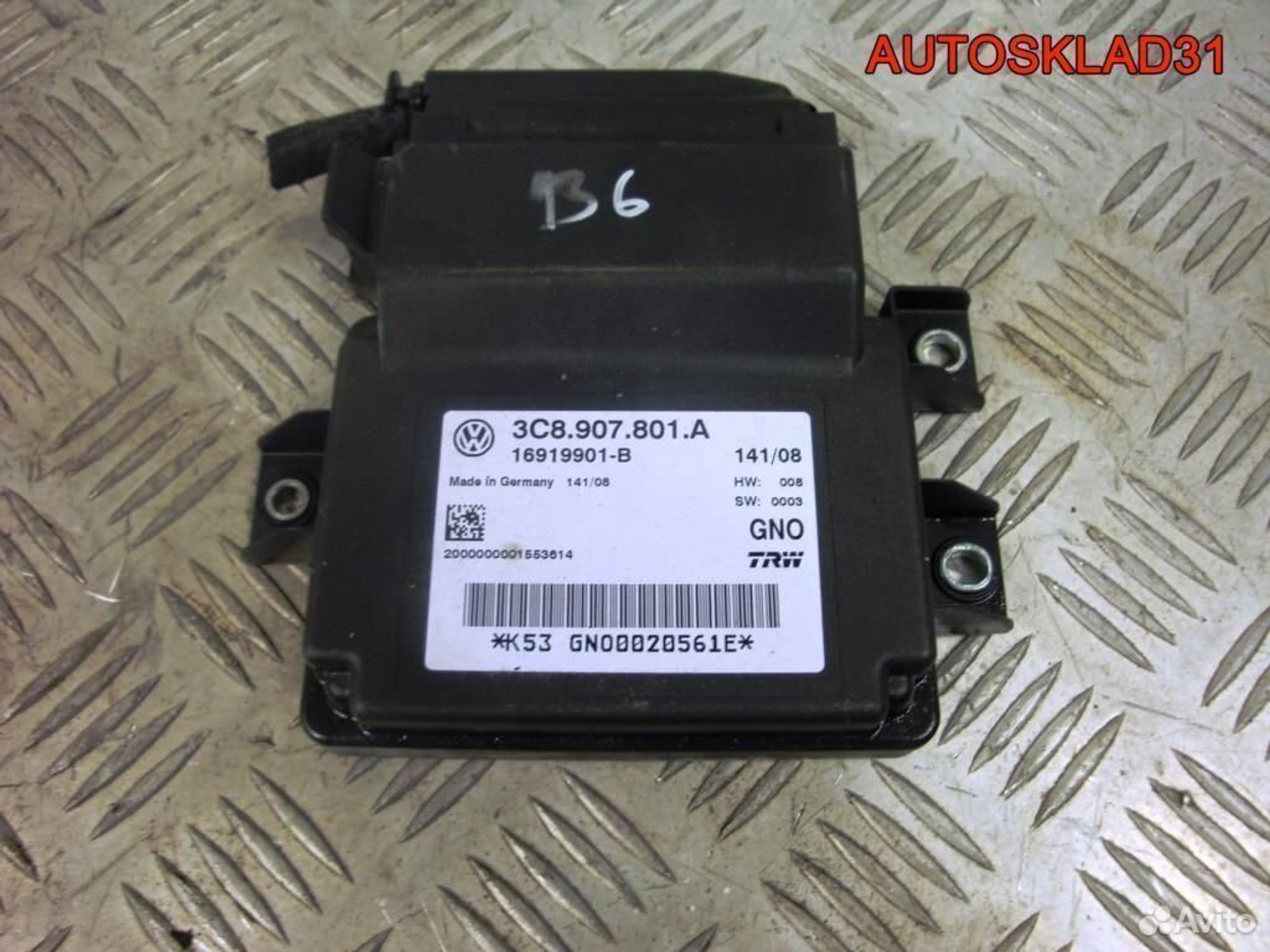 Блок управления ручника VW Passat B6 3C8907801A - АвтоСклад31.рф - авторазборка контрактные б/у запчасти в г. Белгород Блок управления ручника VW Passat B6 3C8907801A - АвтоСклад31.рф - авторазборка контрактные б/у запчасти в г. Белгород