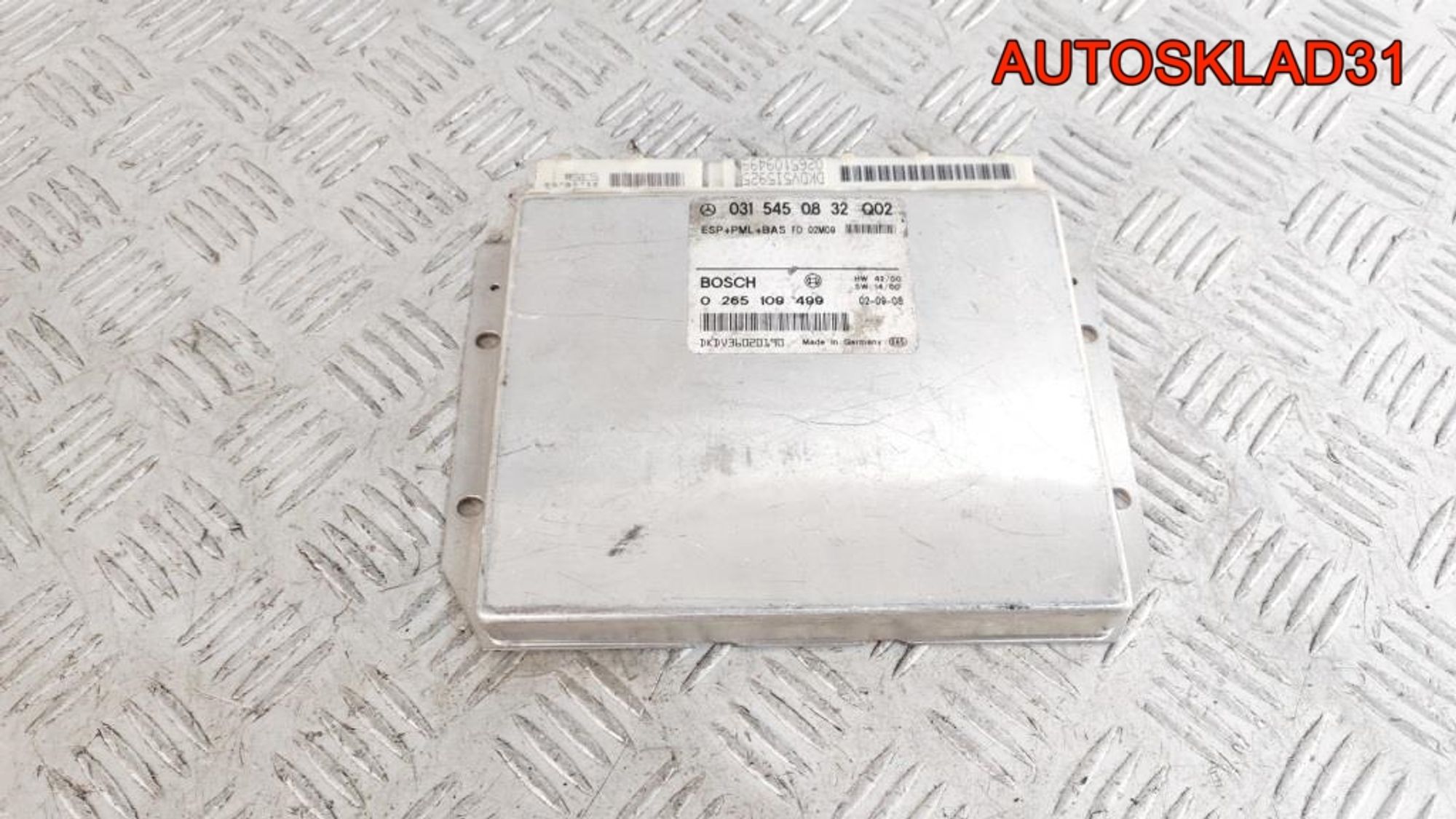 Блок управления ESP Mercedes Benz W210 A0315450832 - АвтоСклад31.рф - авторазборка контрактные б/у запчасти в г. Белгород Блок управления ESP Mercedes Benz W210 A0315450832 - АвтоСклад31.рф - авторазборка контрактные б/у запчасти в г. Белгород