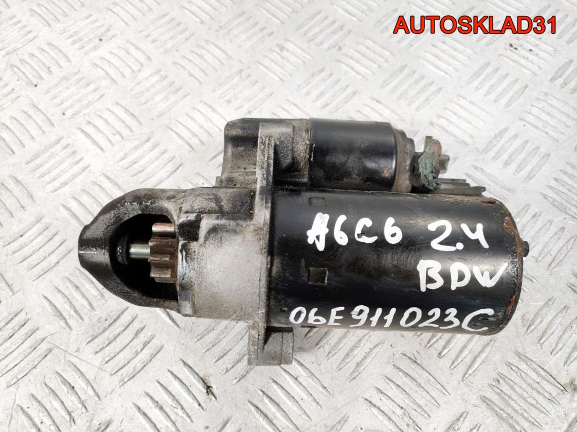 Стартер Audi A6 C6 2,4 BDW Бензин 06E911023C - АвтоСклад31.рф - авторазборка контрактные б/у запчасти в г. Белгород Стартер Audi A6 C6 2,4 BDW Бензин 06E911023C - АвтоСклад31.рф - авторазборка контрактные б/у запчасти в г. Белгород