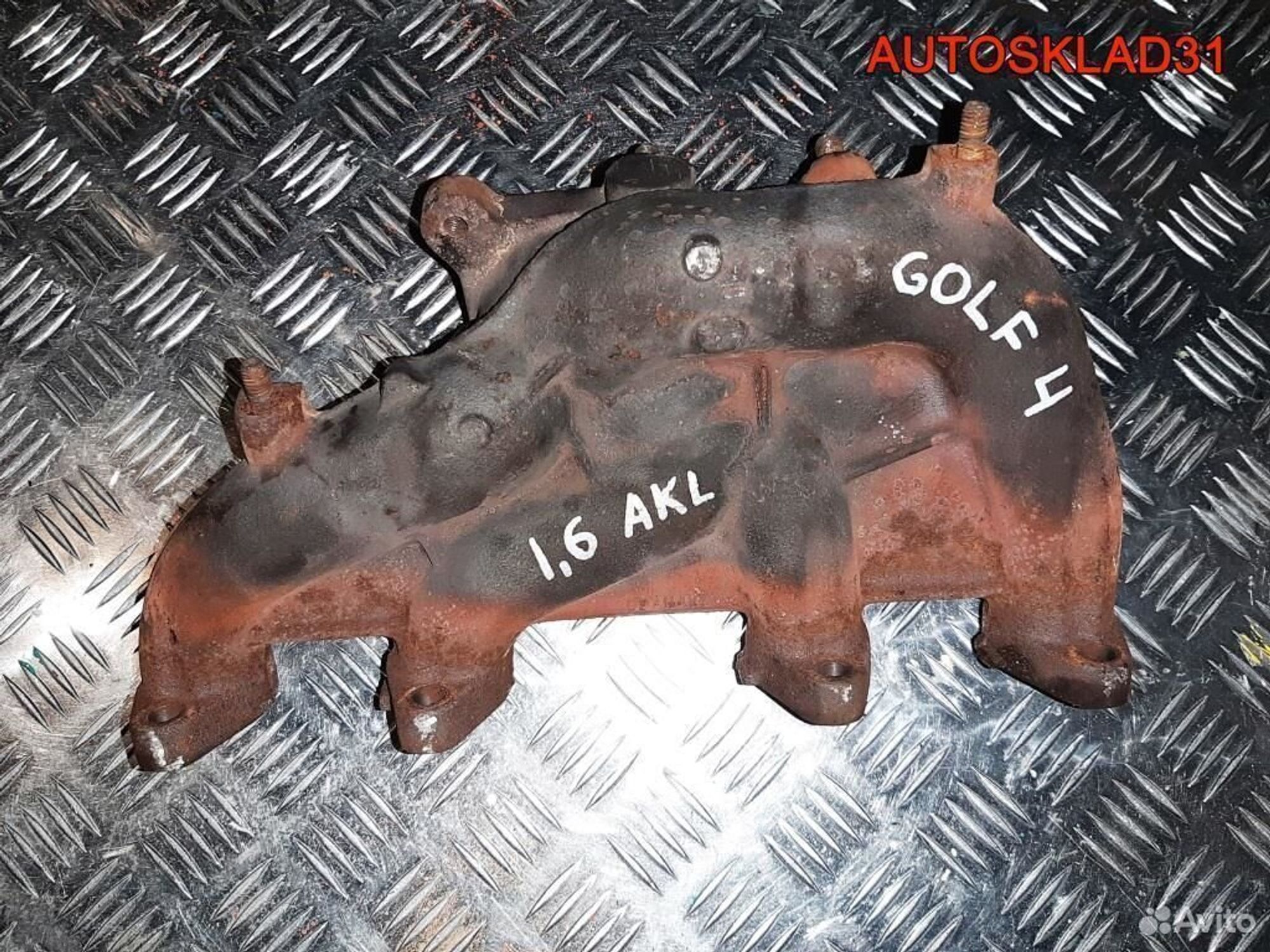 Коллектор выпускной Volkswagen Golf 4 06A253033H - АвтоСклад31.рф - авторазборка контрактные б/у запчасти в г. Белгород Коллектор выпускной Volkswagen Golf 4 06A253033H - АвтоСклад31.рф - авторазборка контрактные б/у запчасти в г. Белгород