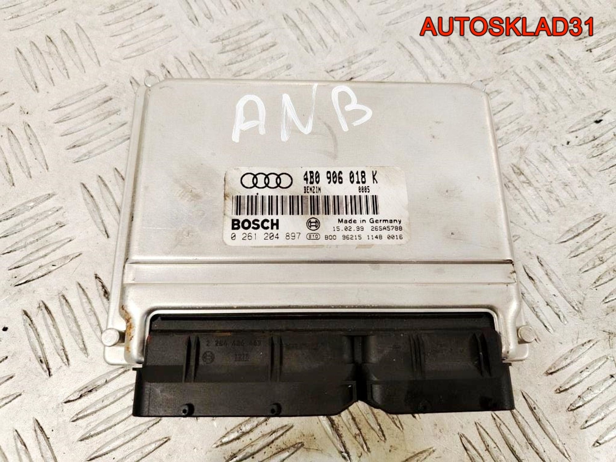 Блок ЭБУ Audi A4 B5 1,8 ANB Бензин 4B0906018K - АвтоСклад31.рф - авторазборка контрактные б/у запчасти в г. Белгород Блок ЭБУ Audi A4 B5 1,8 ANB Бензин 4B0906018K - АвтоСклад31.рф - авторазборка контрактные б/у запчасти в г. Белгород