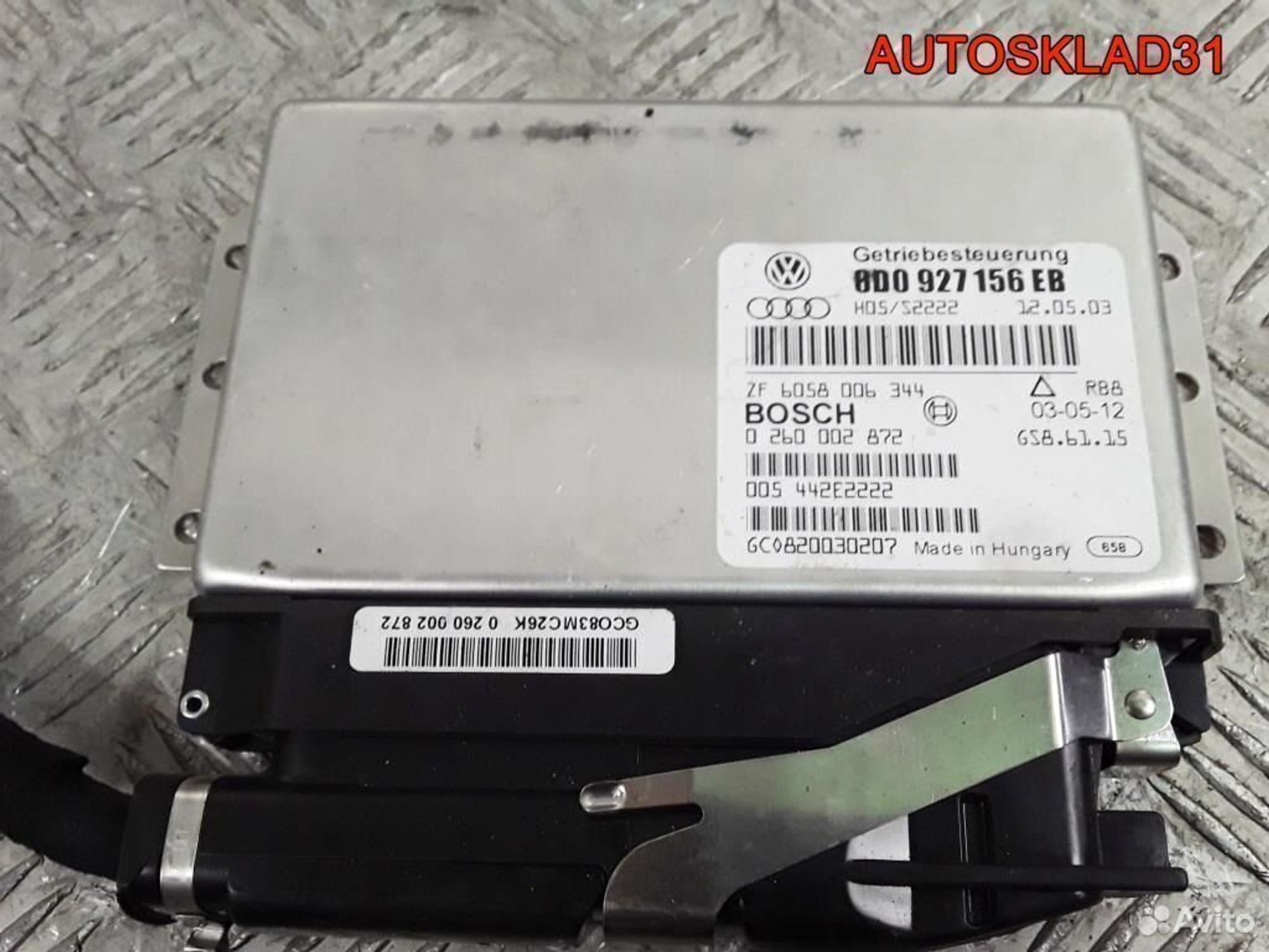 Эбу АКПП Volkswagen Passat B5+ 8D0927156EB - АвтоСклад31.рф - авторазборка контрактные б/у запчасти в г. Белгород Эбу АКПП Volkswagen Passat B5+ 8D0927156EB - АвтоСклад31.рф - авторазборка контрактные б/у запчасти в г. Белгород