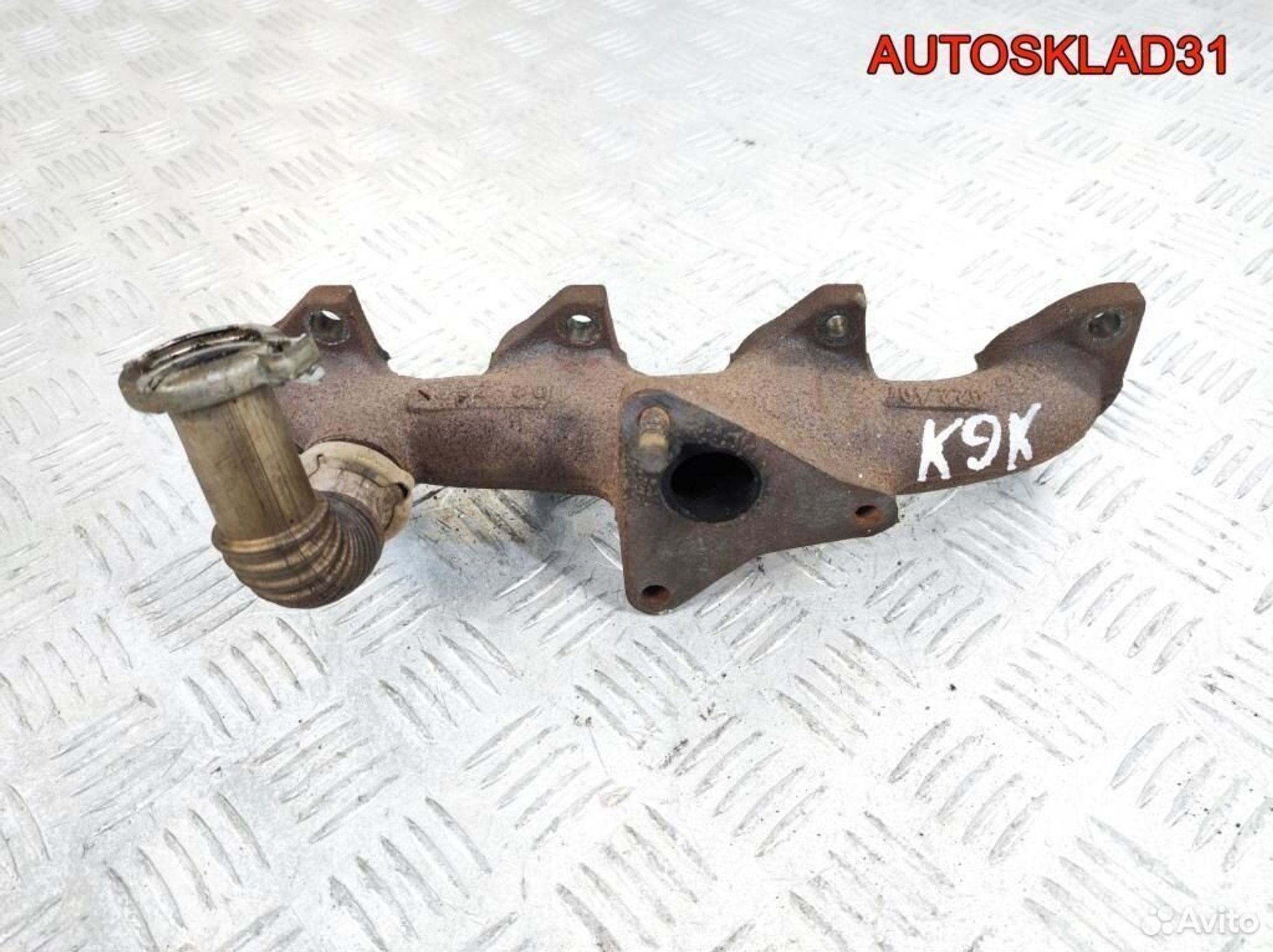 Коллектор выпускной Renault Megane K9K 8200212642 - АвтоСклад31.рф - авторазборка контрактные б/у запчасти в г. Белгород Коллектор выпускной Renault Megane K9K 8200212642 - АвтоСклад31.рф - авторазборка контрактные б/у запчасти в г. Белгород