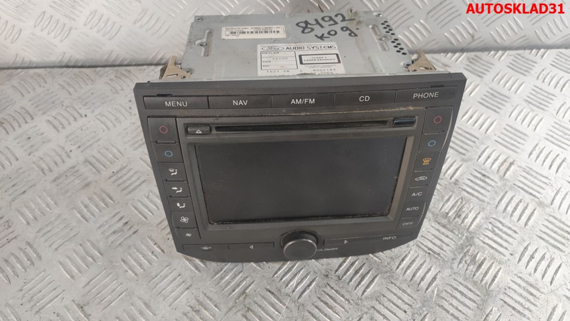Магнитола Ford Focus II 2 DIN в сборе с рамкой 5M5F-18C821-DG - АвтоСклад31.рф - авторазборка контрактные б/у запчасти в г. Белгород Магнитола Ford Focus II 2 DIN в сборе с рамкой 5M5F-18C821-DG - АвтоСклад31.рф - авторазборка контрактные б/у запчасти в г. Белгород