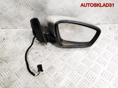 Зеркало правое  Skoda Rapid 5JB857408K - АвтоСклад31.рф - авторазборка контрактные б/у запчасти в г. Белгород