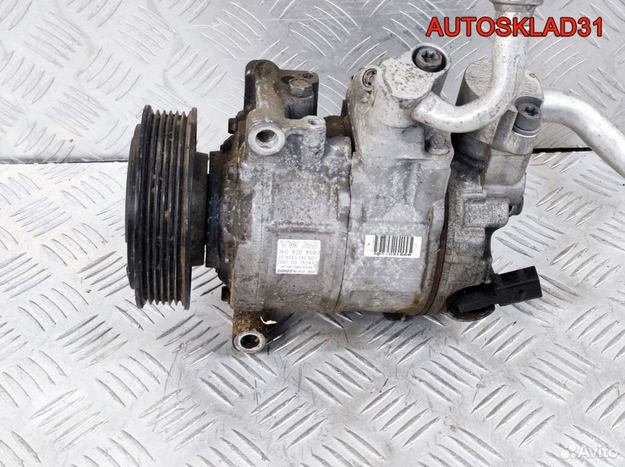 Компрессор кондиционера VW Golf 5 1K0820859J - АвтоСклад31.рф - авторазборка контрактные б/у запчасти в г. Белгород Компрессор кондиционера VW Golf 5 1K0820859J - АвтоСклад31.рф - авторазборка контрактные б/у запчасти в г. Белгород