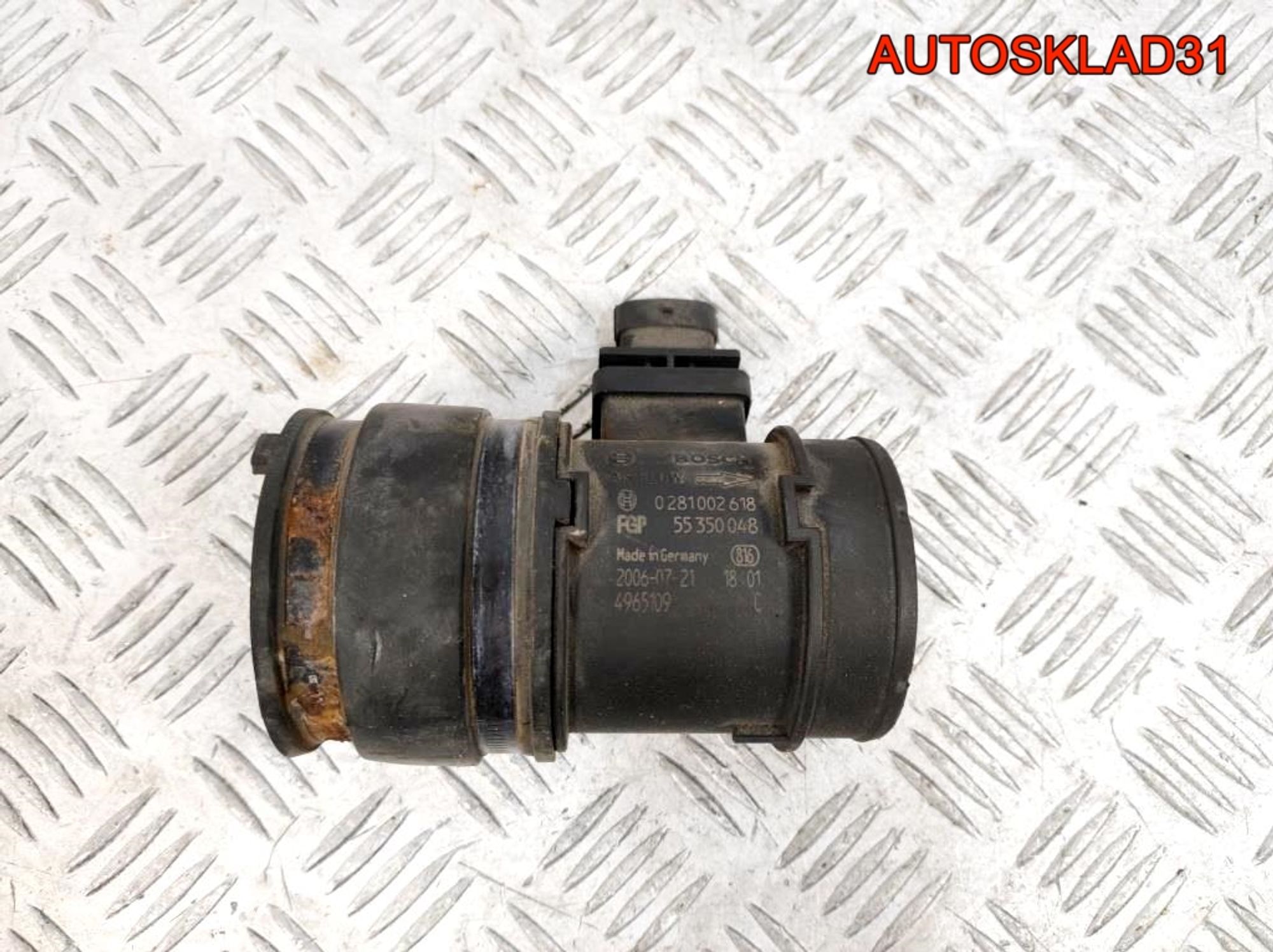 Расходомер воздуха Opel Vectra C 1,9 Дизель 55350048 - АвтоСклад31.рф - авторазборка контрактные б/у запчасти в г. Белгород Расходомер воздуха Opel Vectra C 1,9 Дизель 55350048 - АвтоСклад31.рф - авторазборка контрактные б/у запчасти в г. Белгород